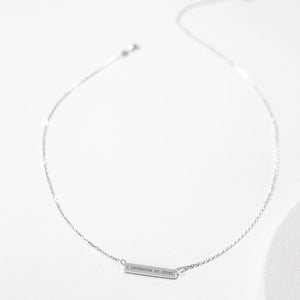 Engraved Bar Pendant: